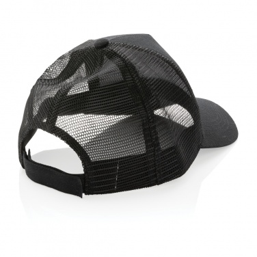 Logo trade promotional merchandise image of: Impact AWARE™ Brushed rcotton 5 panel trucker cap 190gr