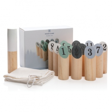 Logo trade promotional merchandise image of: Wooden scatter set