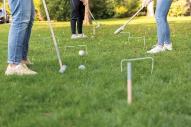 Logo trade promotional merchandise photo of: Wooden croquet set
