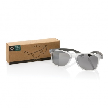 Logo trade corporate gifts picture of: Gleam RCS recycled PC mirror lens sunglasses