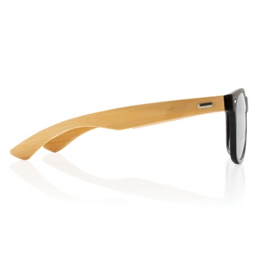 Logo trade promotional merchandise picture of: Bamboo and RCS recycled plastic sunglasses