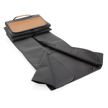 Logotrade promotional gift picture of: Impact AWARE™ RPET picnic blanket with PU cover