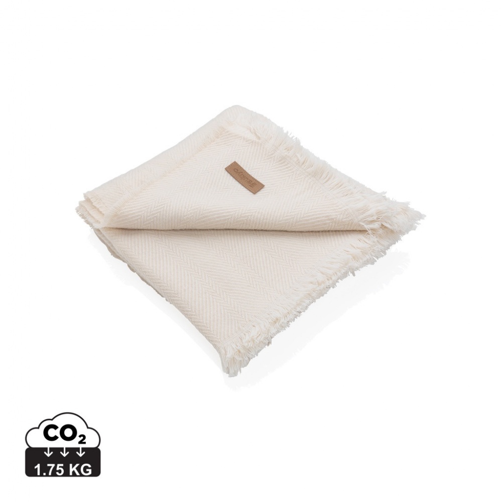 Logo trade promotional item photo of: Ukiyo Aware™ Polylana® woven blanket 130x150cm