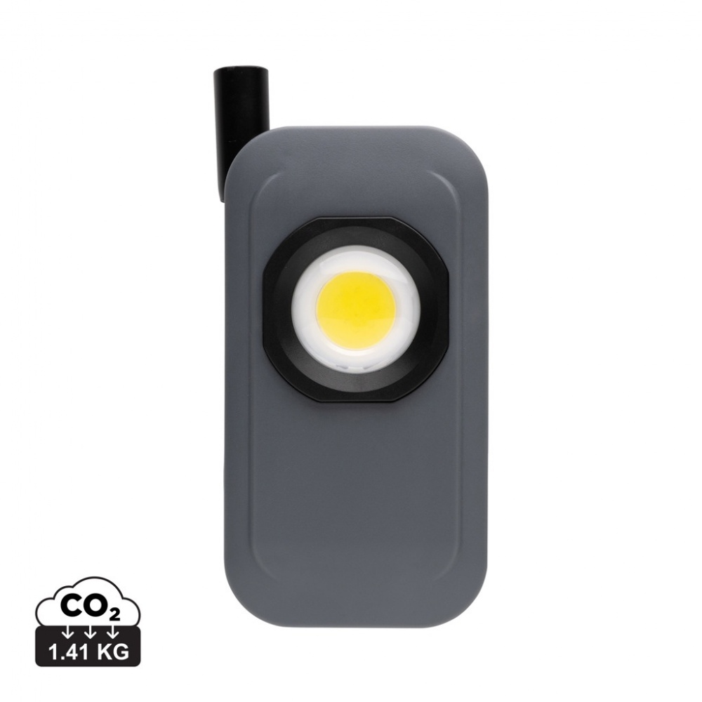 Logo trade promotional gifts image of: Gear X RCS rPlastic USB rechargeable worklight