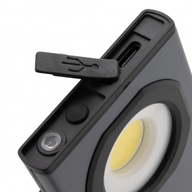 Logo trade promotional gift photo of: Gear X RCS recycled plastic USB pocket work light 260 lumen