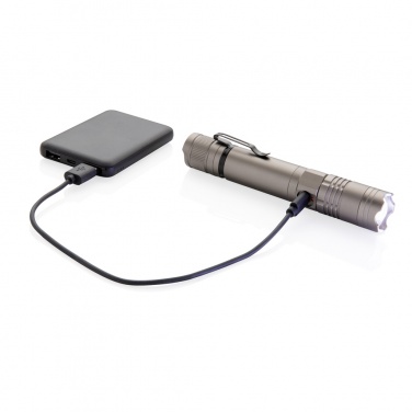 Logo trade corporate gifts picture of: Rechargeable 3W flashlight