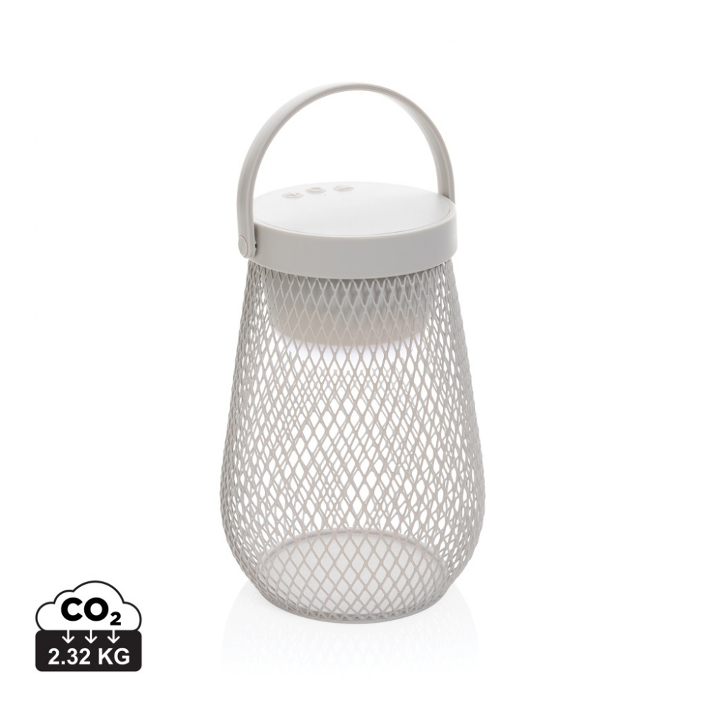 Logotrade promotional giveaway picture of: Aurora RCS recycled plastic USB re-chargeable table lamp