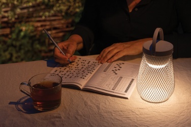 Logotrade promotional giveaways photo of: Aurora RCS recycled plastic USB re-chargeable table lamp