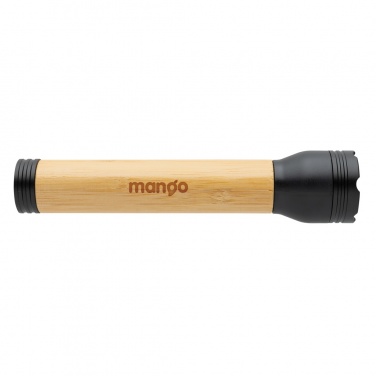 Logotrade promotional merchandise picture of: Lucid 5W RCS certified recycled plastic & bamboo torch