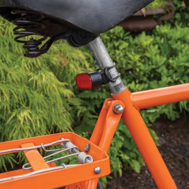 Logo trade promotional products image of: Lumino RCS recycled plastic USB re-chargeable bike light set