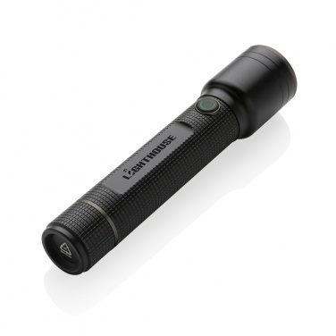 Logo trade advertising products image of: Gear X RCS recycled aluminum USB-rechargeable torch large