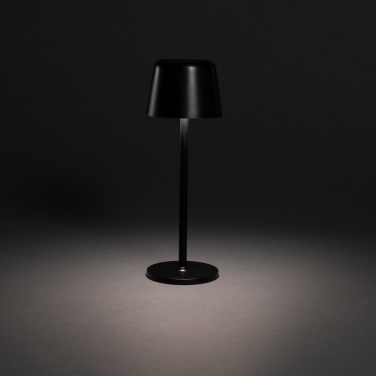 Logo trade promotional items image of: Zenic RCS recycled plastic USB re-chargable table lamp