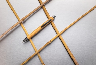 Logo trade advertising products picture of: Slim design bamboo pen