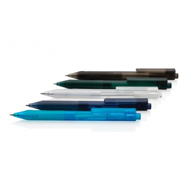 Logotrade business gift image of: X9 frosted pen with silicone grip