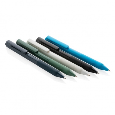 Logo trade promotional merchandise image of: X9 solid pen with silicone grip