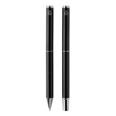 Logo trade corporate gift photo of: Swiss Peak Cedar RCS certified recycled aluminum pen set
