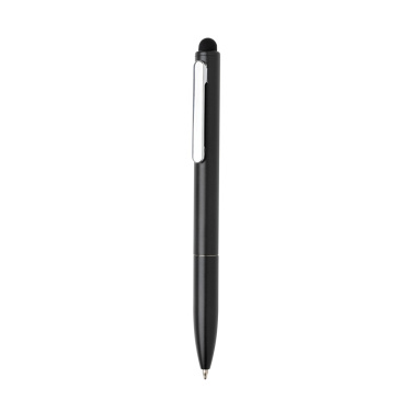 Logotrade promotional product picture of: Kymi RCS certified recycled aluminium pen with stylus