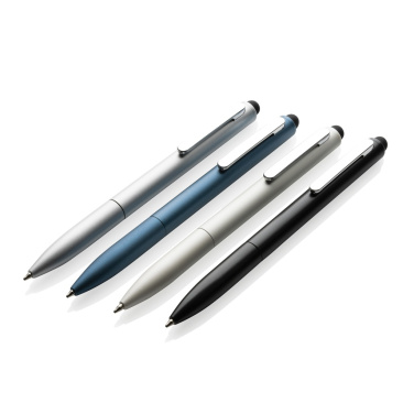 Logotrade promotional giveaway picture of: Kymi RCS certified recycled aluminium pen with stylus