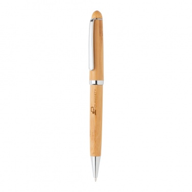 Logo trade promotional giveaway photo of: Bamboo pen in box