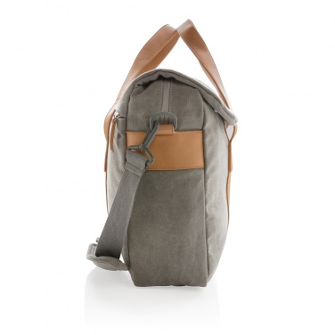 Logotrade promotional product picture of: Canvas laptop bag PVC free
