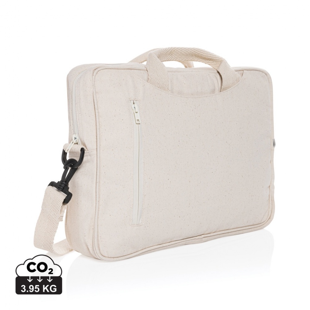 Logotrade promotional giveaways photo of: Laluka AWARE™ recycled cotton 15.4 inch laptop bag