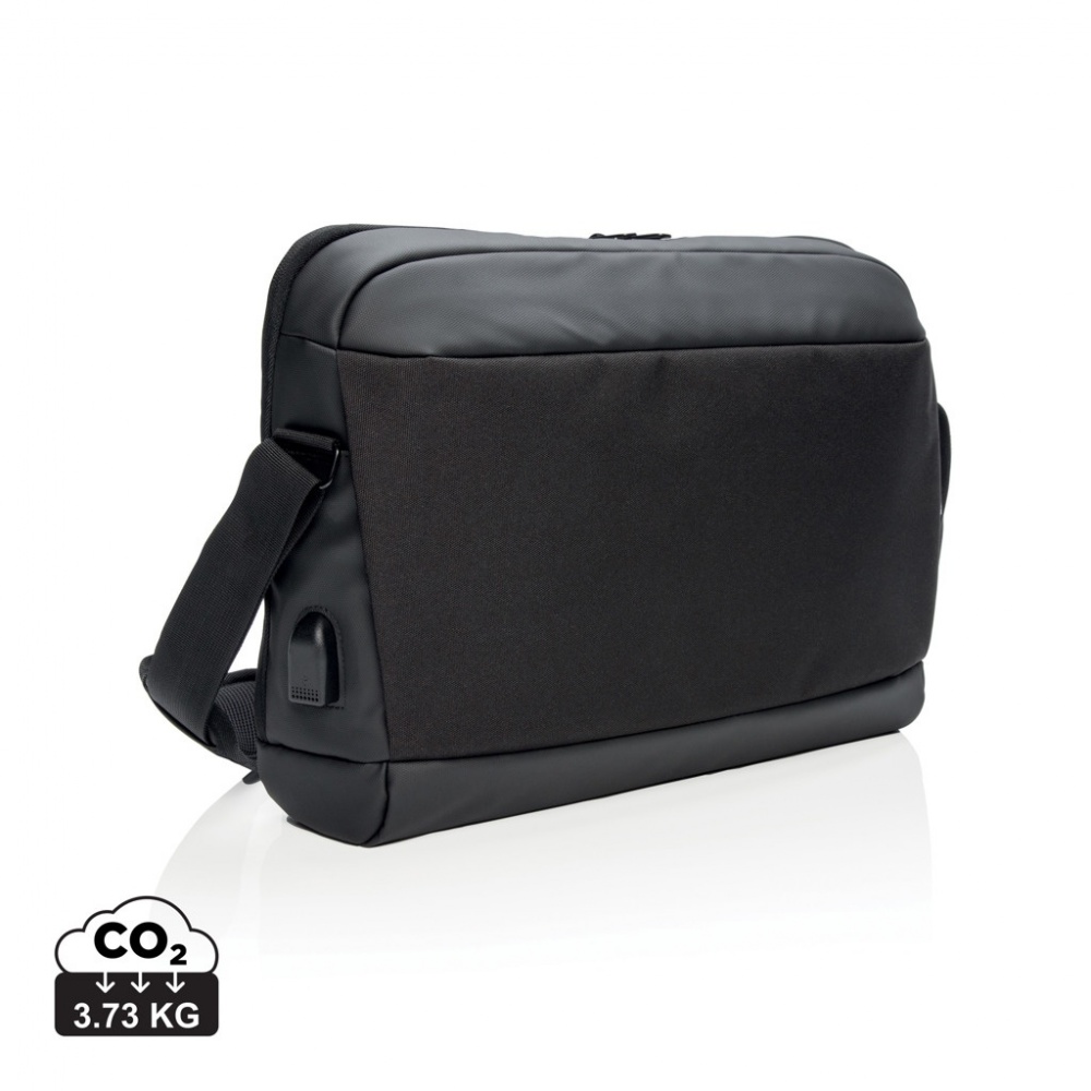Logotrade promotional product picture of: Madrid RFID USB 15.6" laptop bag PVC free