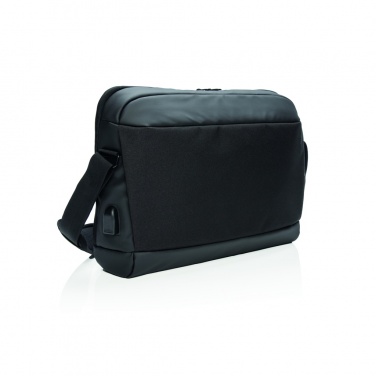 Logotrade promotional gift image of: Madrid RFID USB 15.6" laptop bag PVC free