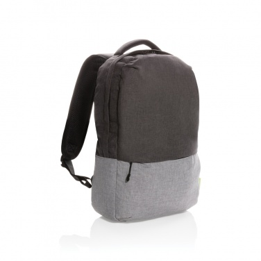 Logotrade promotional product picture of: Duo colour RPET 15.6" RFID laptop backpack PVC free