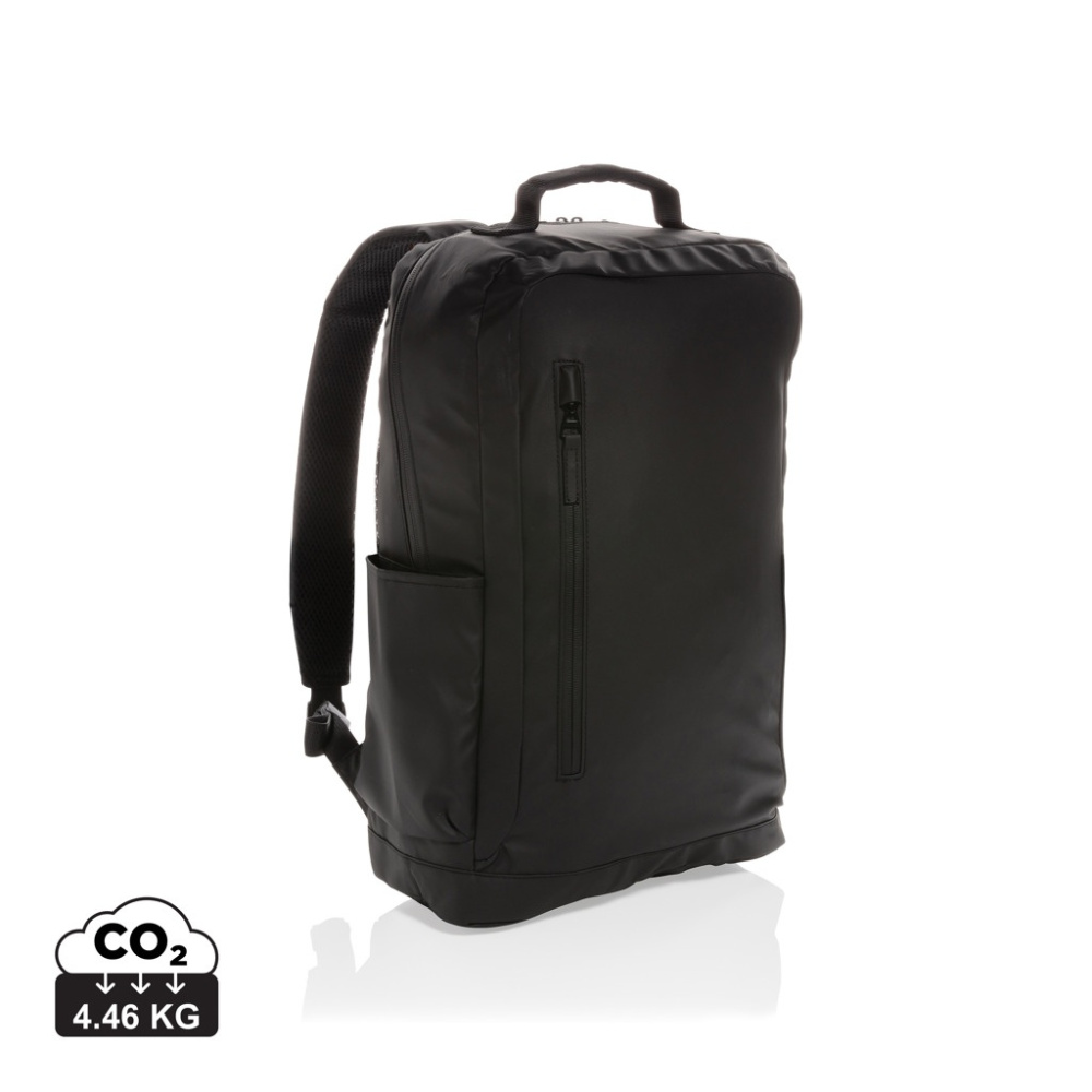 Logo trade promotional products image of: Fashion black 15.6" laptop backpack PVC free