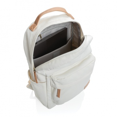 Logo trade corporate gifts image of: Impact AWARE™ 16 oz. recycled canvas backpack