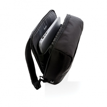 Logotrade promotional merchandise picture of: Swiss Peak 15" anti-theft RFID & USB backpack PVC free