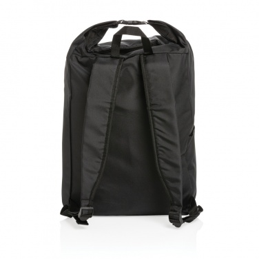 Logotrade promotional products photo of: Impact AWARE™ RPET lightweight rolltop backpack