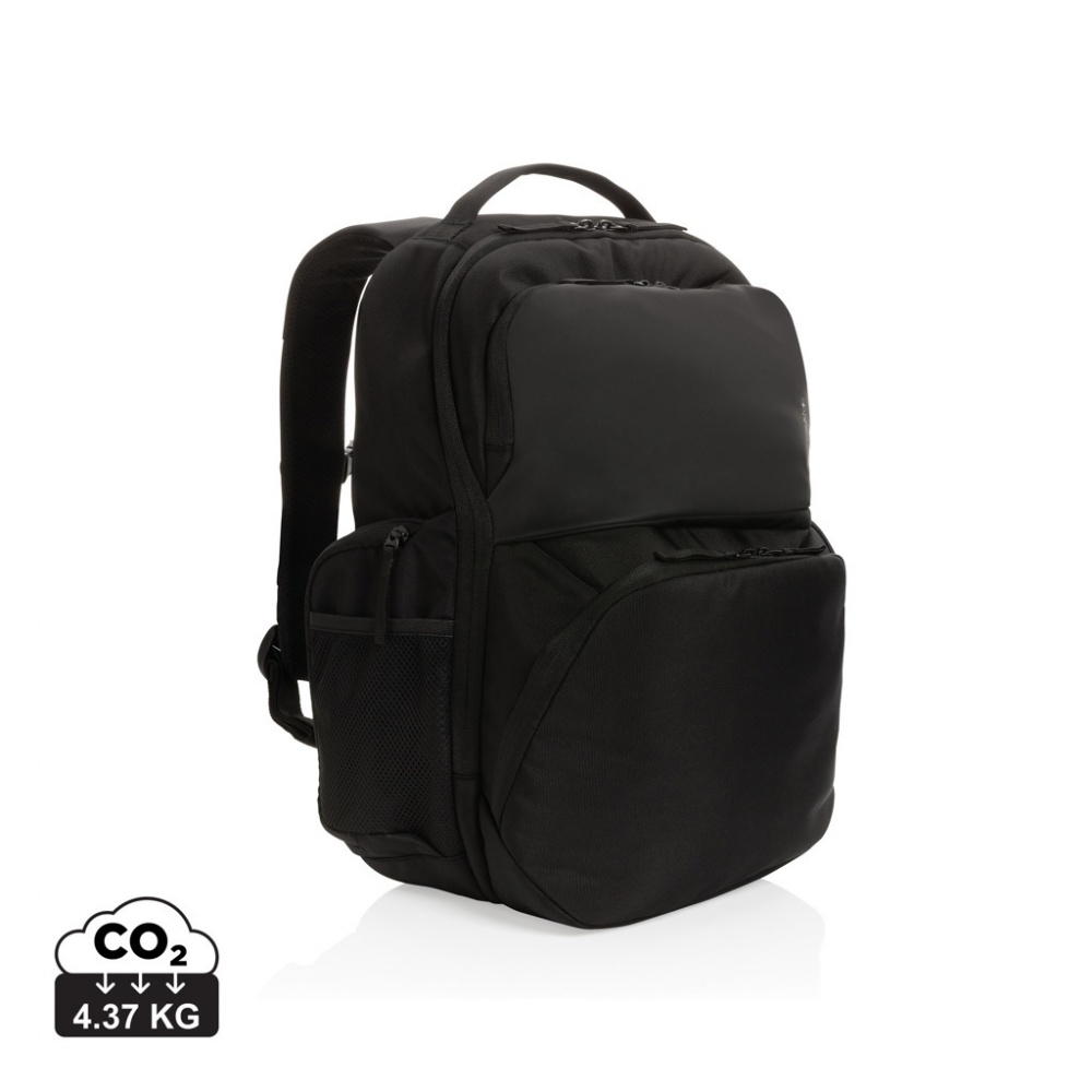 Logo trade business gift photo of: Swiss Peak AWARE™ RPET 15.6 inch commuter backpack