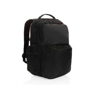 Logo trade promotional merchandise image of: Swiss Peak AWARE™ RPET 15.6 inch commuter backpack