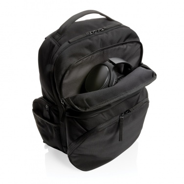 Logo trade promotional giveaway photo of: Swiss Peak AWARE™ RPET 15.6 inch commuter backpack