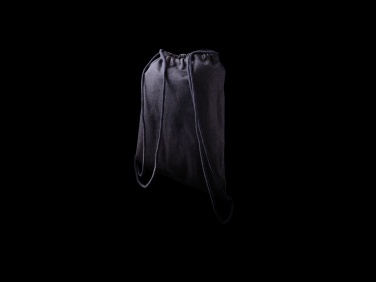 Logo trade corporate gift photo of: Impact AWARE™ recycled denim drawstring backpack