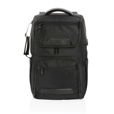 Logo trade promotional gifts image of: Swiss Peak AWARE™ RPET Voyager 15.6" laptop backpack