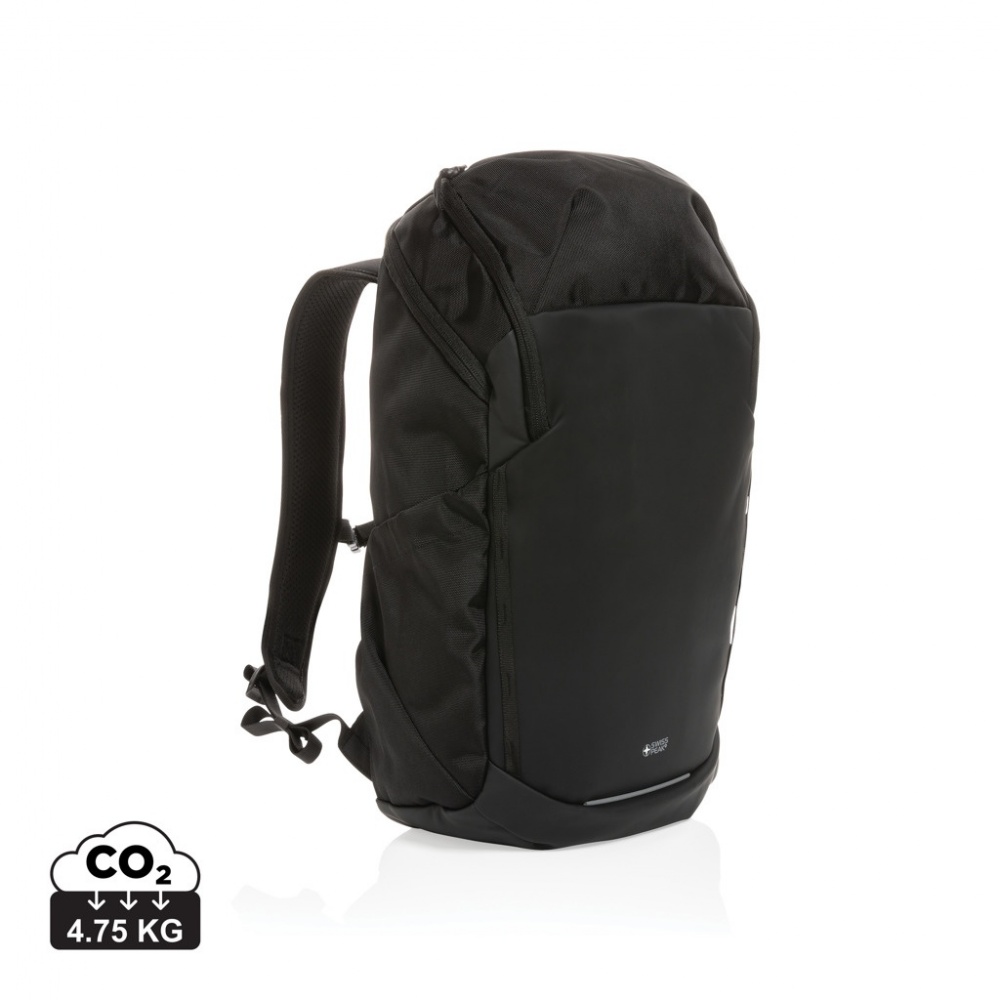 Logo trade promotional merchandise image of: Swiss Peak AWARE™ RPET 15.6 inch business backpack