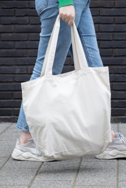 Logotrade promotional item image of: Impact Aware™ 240 gsm rcanvas shopper w/pocket undyed