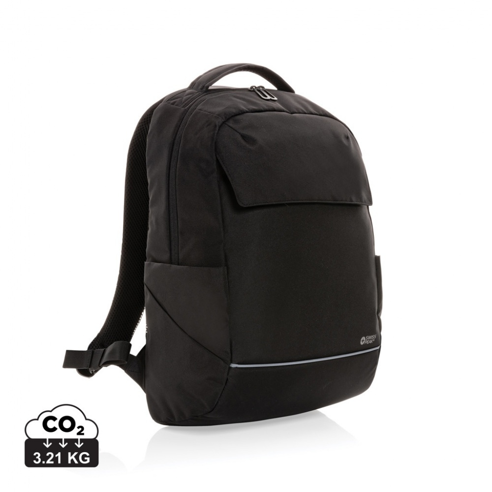 Logotrade corporate gifts photo of: Swiss Peak Brooke AWARE™ RPET daily 15.6" laptop backpack