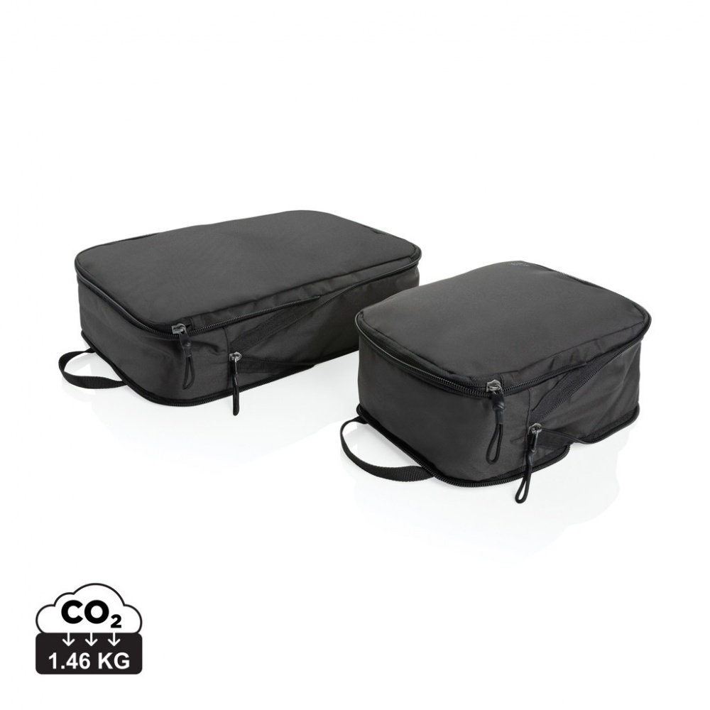 Logotrade business gift image of: Swiss Peak Ridge AWARE™ RPET compression travel cubes 2pc
