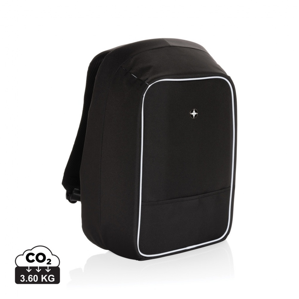 Logo trade corporate gifts image of: Swiss Peak AWARE™ anti-theft 15.6" laptop backpack