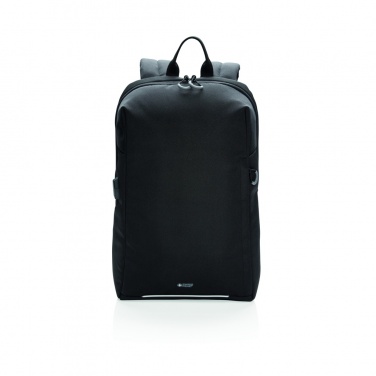 Logo trade promotional gifts image of: Swiss Peak AWARE™ RFID and USB A laptop backpack