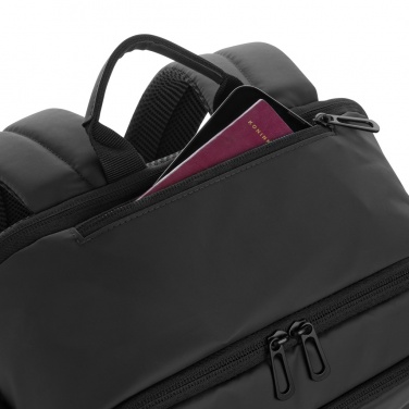 Logo trade promotional giveaways picture of: Armond AWARE™ RPET 15.6 inch deluxe laptop backpack