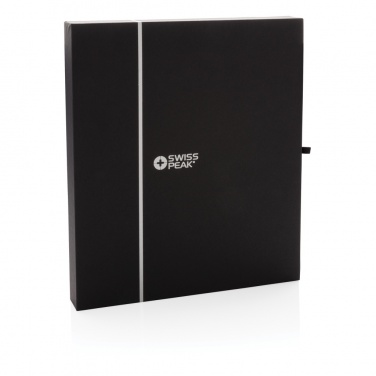 Logo trade advertising products picture of: Swiss Peak deluxe A5 notebook and pen set