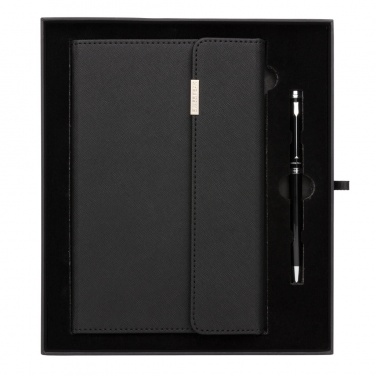Logotrade promotional merchandise photo of: Swiss Peak deluxe A5 notebook and pen set