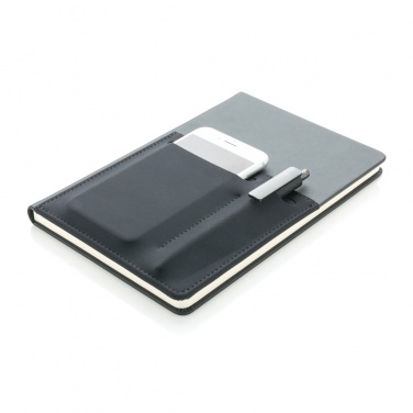 Logotrade promotional gift image of: A5 Deluxe notebook with smart pockets