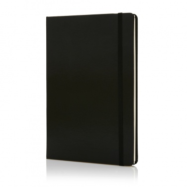 Logo trade corporate gifts image of: Deluxe hardcover A5 notebook