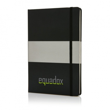 Logo trade business gift photo of: Deluxe hardcover A5 notebook