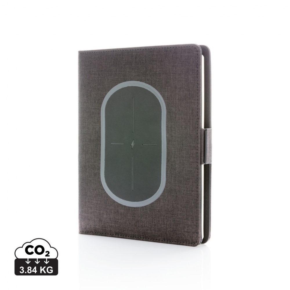 Logotrade corporate gifts photo of: Air 5W wireless charging notebook cover A5